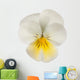 white/yellow pansy Wall Decal
