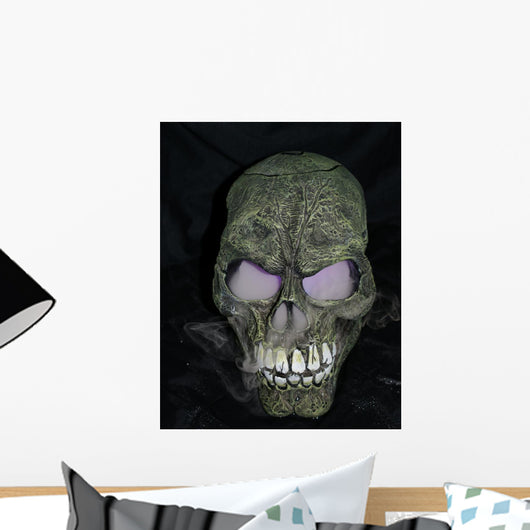 Smoking Skull Wall Mural