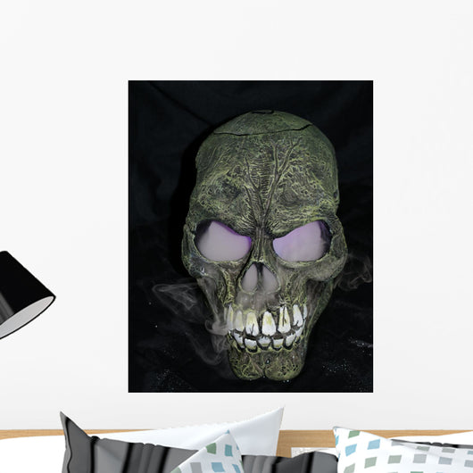 Smoking Skull Wall Mural