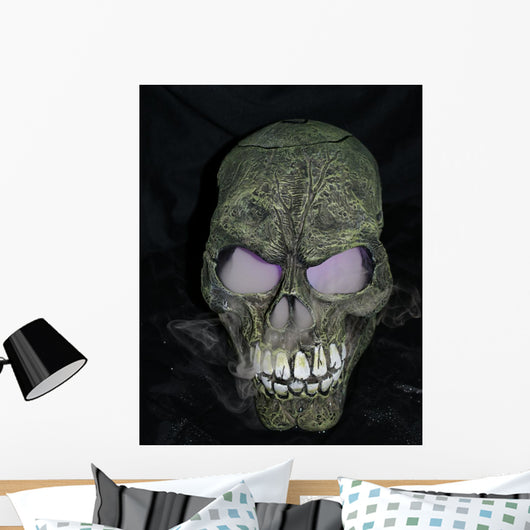 Smoking Skull Wall Mural