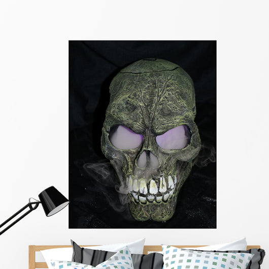 Smoking Skull Wall Mural