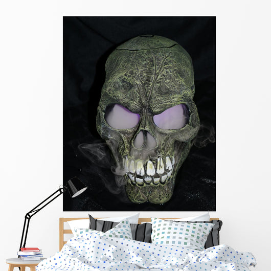 Smoking Skull Wall Mural