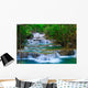 Deep forest Waterfall in Kanchanaburi, Thailand Wall Mural
