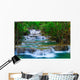 Deep forest Waterfall in Kanchanaburi, Thailand Wall Mural