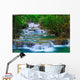 Deep forest Waterfall in Kanchanaburi, Thailand Wall Mural