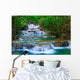 Deep forest Waterfall in Kanchanaburi, Thailand Wall Mural