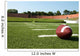 Closeup of American Football  on Field Wall Mural