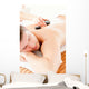 Relaxed Young Man Receiving a Back Massage with Hot Stone Wall Mural