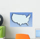 Blue USA Wall Decal