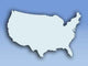 Blue USA Wall Decal
