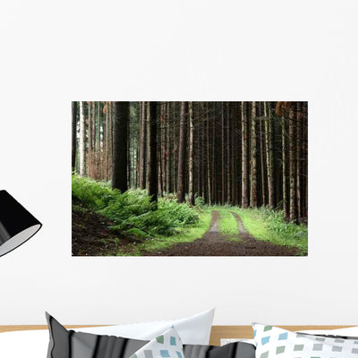 Trees and Forest Wall Decal shown on a wall