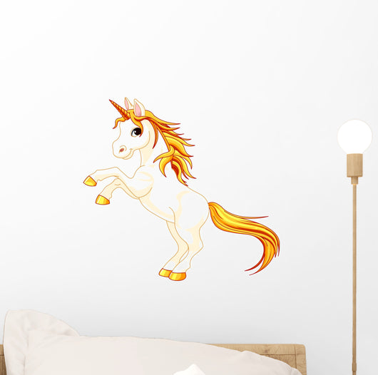 Rearing up Unicorn Wall Decal