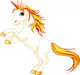 Rearing up Unicorn Wall Decal