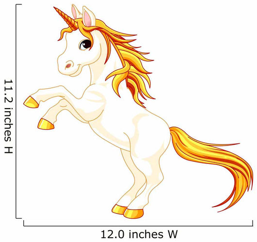 Rearing up Unicorn Wall Decal