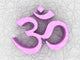 3D - Pink OM symbol on structure Wall Mural