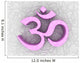 3D Pink Om Symbol Wall Mural