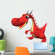 Red Dragon Wall Decal
