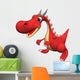 Red Dragon Wall Decal
