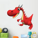 Red Dragon Wall Decal