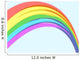 rainbow white background Wall Mural