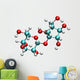 Sucrose Molecule Wall Decal