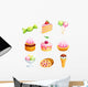 Vector sweets Wall Decal