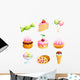 Vector sweets Wall Decal