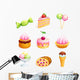 Vector sweets Wall Decal