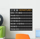 Departure Board Wall Mural