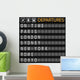 Departure Board Wall Mural