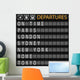 Departure Board Wall Mural