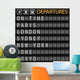 Departure Board Wall Mural