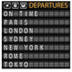 Departure Board Wall Mural
