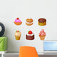Set Cakes Wall Mural