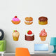 Set Cakes Wall Mural