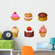 Set Cakes Wall Mural