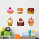 Set Cakes Wall Mural