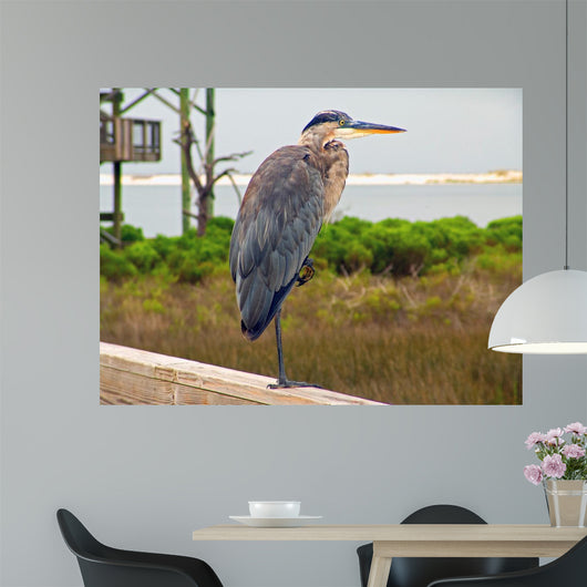 Blue Heron Rest Wall Mural