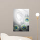 Background with peacock feathers Wall Mural
