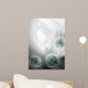 Background with peacock feathers Wall Mural
