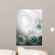 Background with peacock feathers Wall Mural