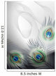 Background with peacock feathers Wall Mural