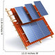 Solar roof panels construction Wall Decal