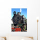 Close up of Steam Train Wall Mural
