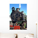 Close up of Steam Train Wall Mural