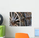 Old Wagon Wheels Wall Mural