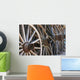 old wagon wheels Wall Mural