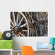 old wagon wheels Wall Mural