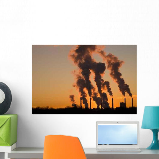 Industrial Sunset Wall Decal