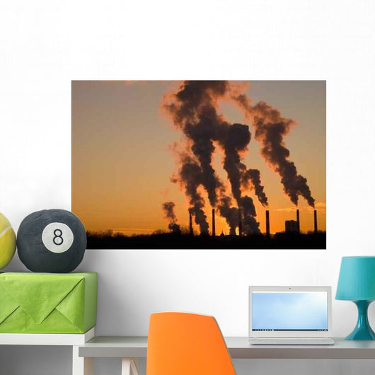 Industrial Sunset Wall Decal
